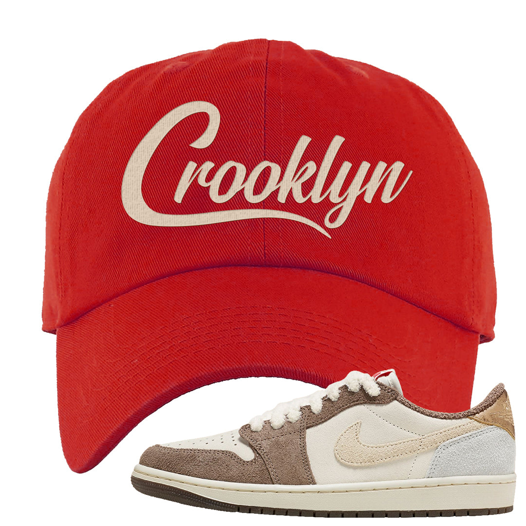 Year of the Rabbit Low 1s Dad Hat | Crooklyn, Red