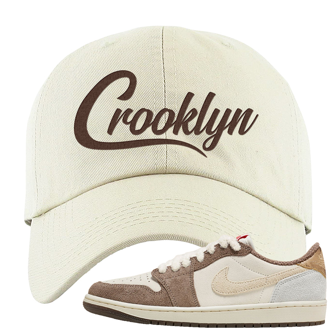 Year of the Rabbit Low 1s Dad Hat | Crooklyn, White