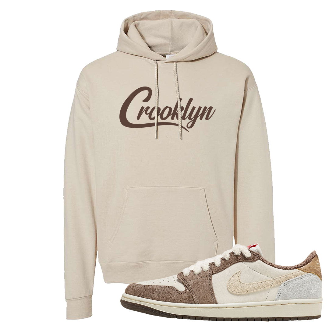 Year of the Rabbit Low 1s Hoodie | Crooklyn, Sand