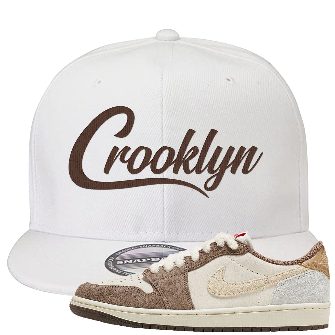 Year of the Rabbit Low 1s Snapback Hat | Crooklyn, White