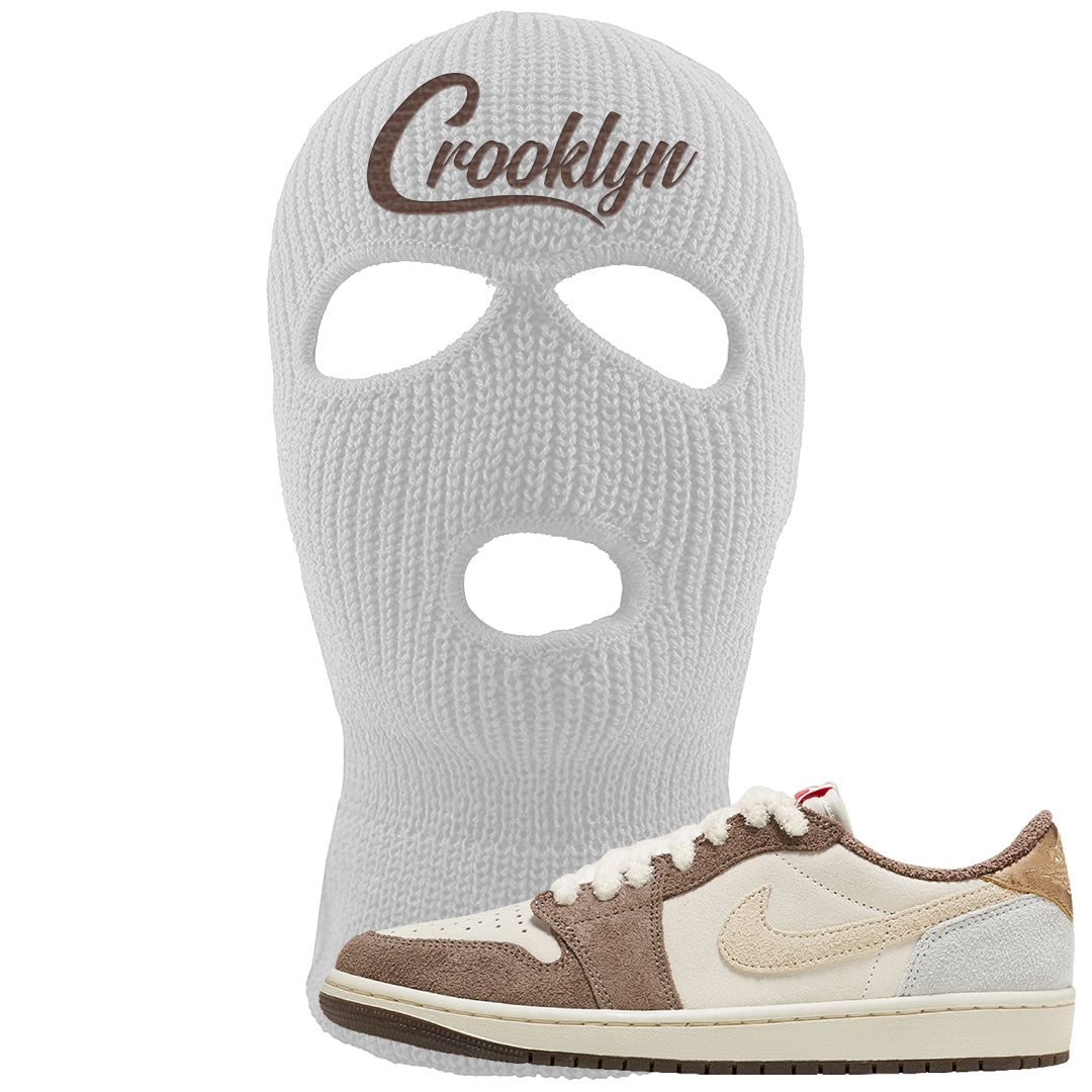 Year of the Rabbit Low 1s Ski Mask | Crooklyn, White