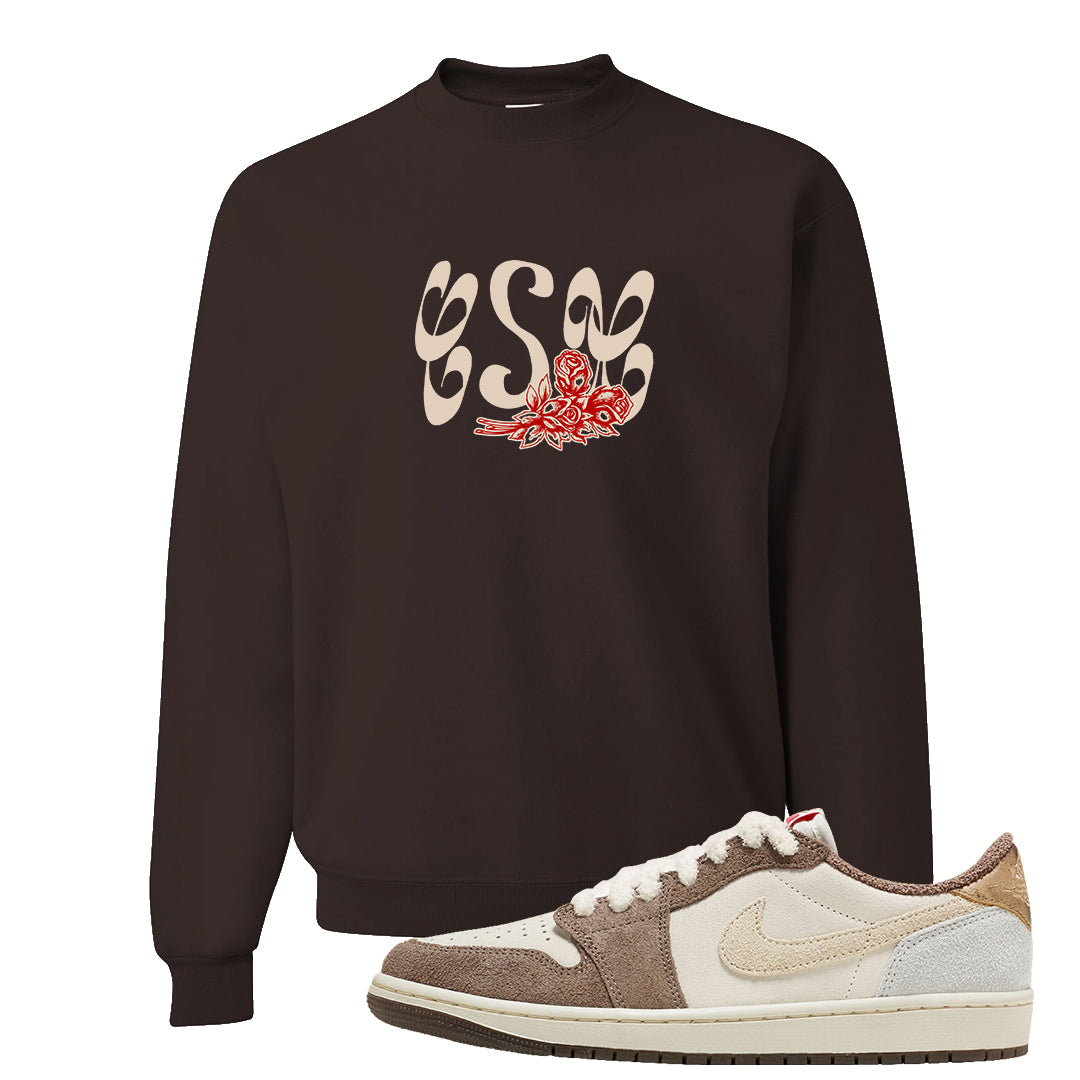 Year of the Rabbit Low 1s Crewneck Sweatshirt | Certified Sneakerhead, Dark Chocolate