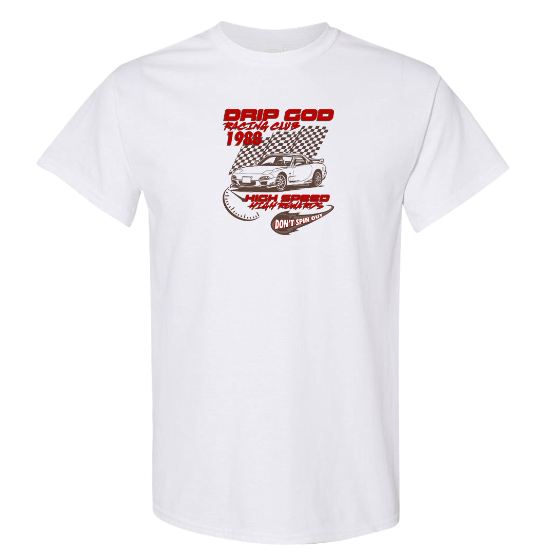 Year of the Rabbit Low 1s T Shirt | Drip God Racing Club, White