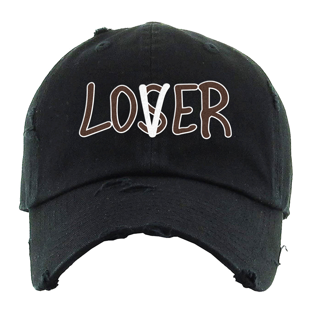 Year of the Rabbit Low 1s Distressed Dad Hat | Lover, Black