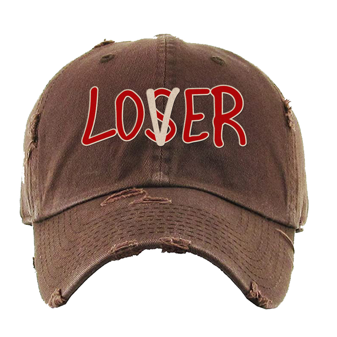 Year of the Rabbit Low 1s Distressed Dad Hat | Lover, Brown