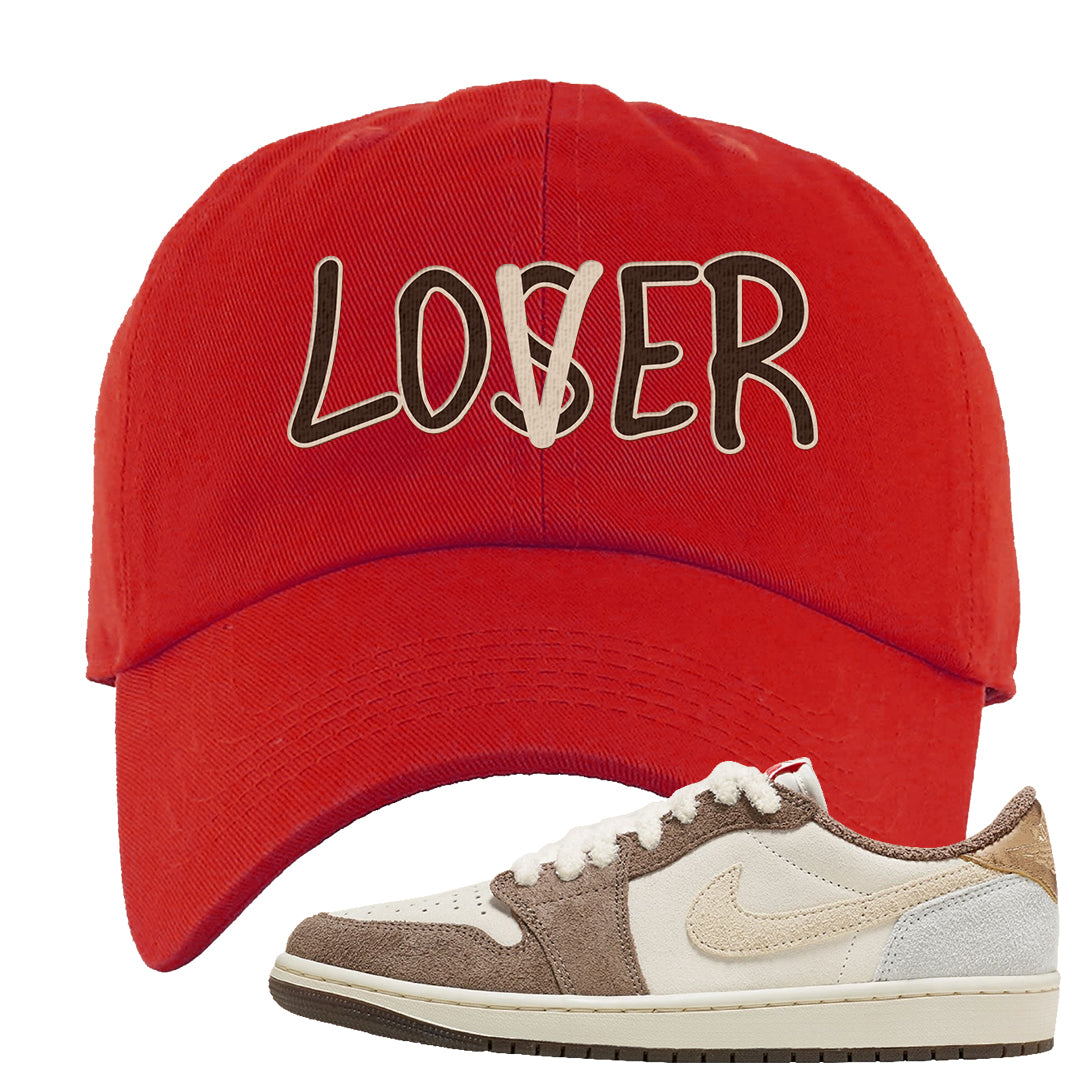 Year of the Rabbit Low 1s Dad Hat | Lover, Red