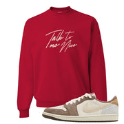 Year of the Rabbit Low 1s Crewneck Sweatshirt | Talk To Me Nice, Red