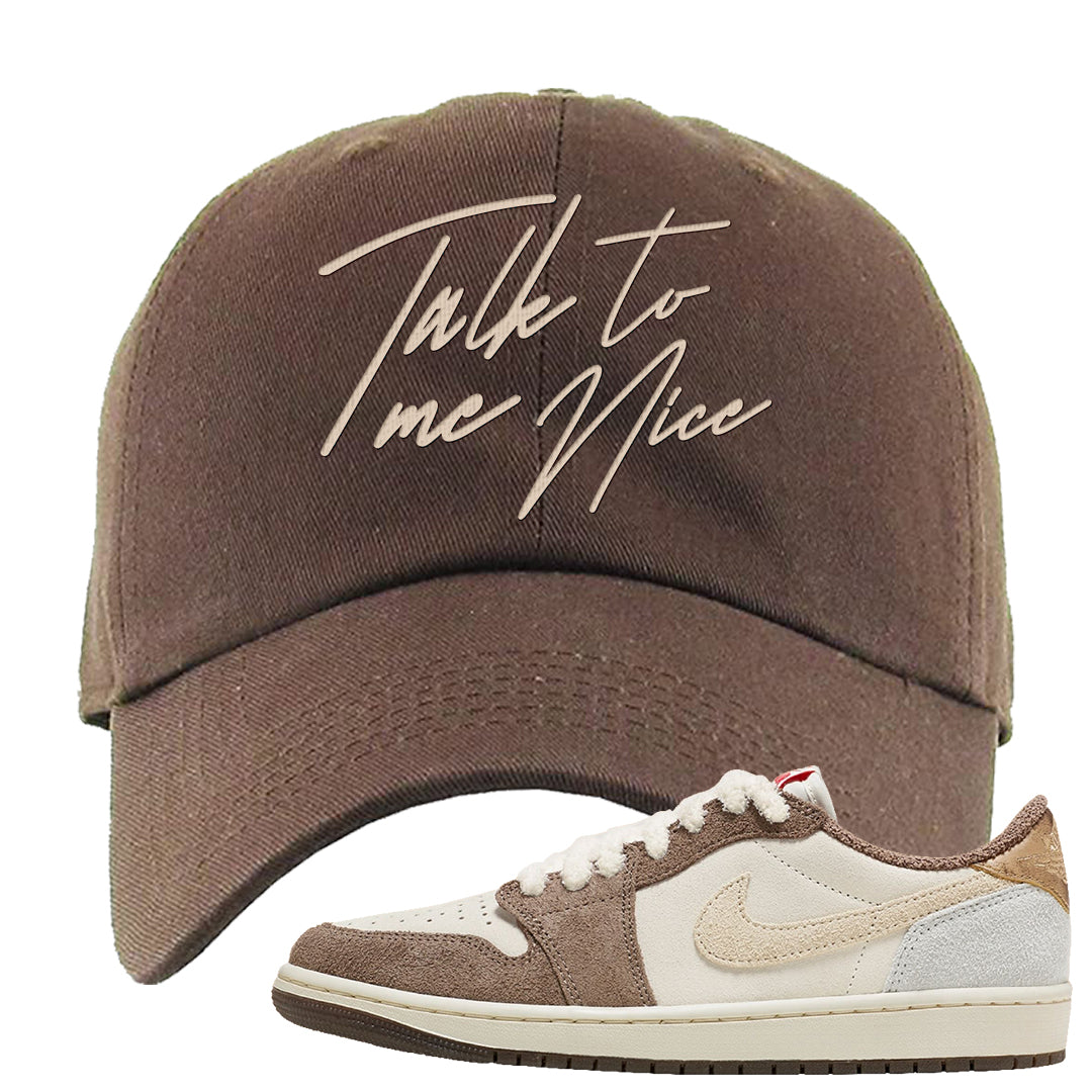 Year of the Rabbit Low 1s Dad Hat | Talk To Me Nice, Brown