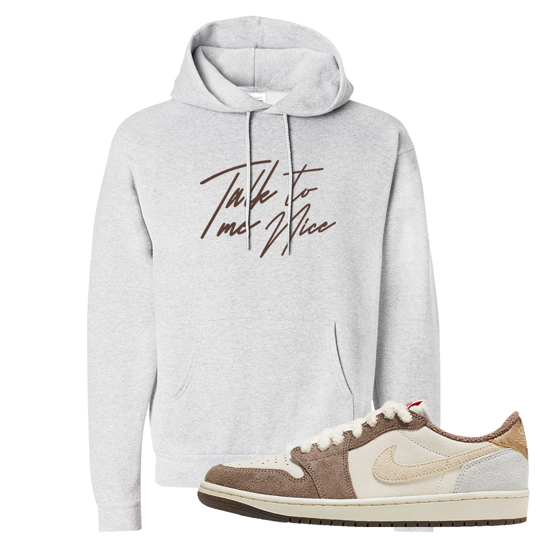 Year of the Rabbit Low 1s Hoodie | Talk To Me Nice, Ash