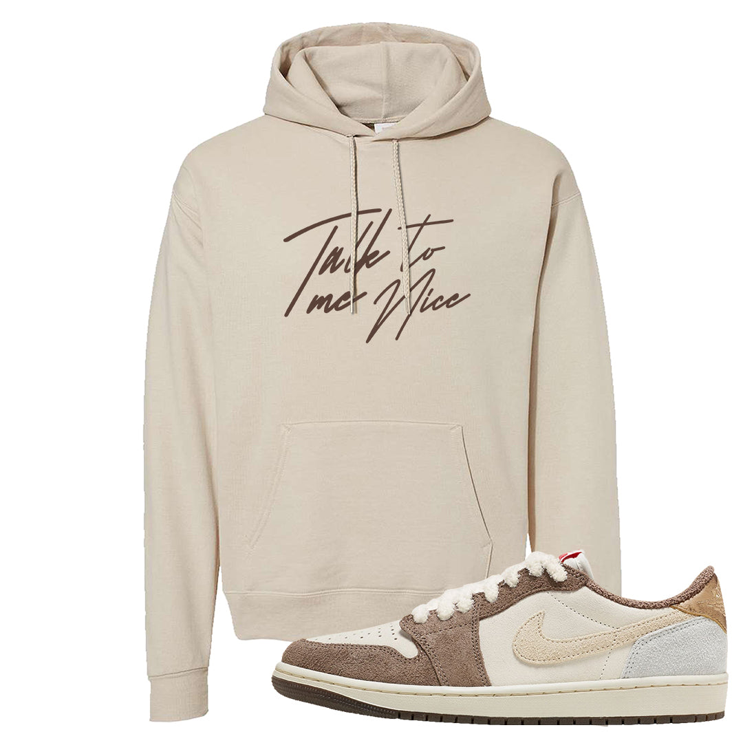 Year of the Rabbit Low 1s Hoodie | Talk To Me Nice, Sand