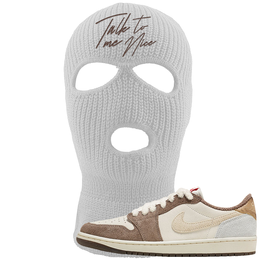 Year of the Rabbit Low 1s Ski Mask | Talk To Me Nice, White