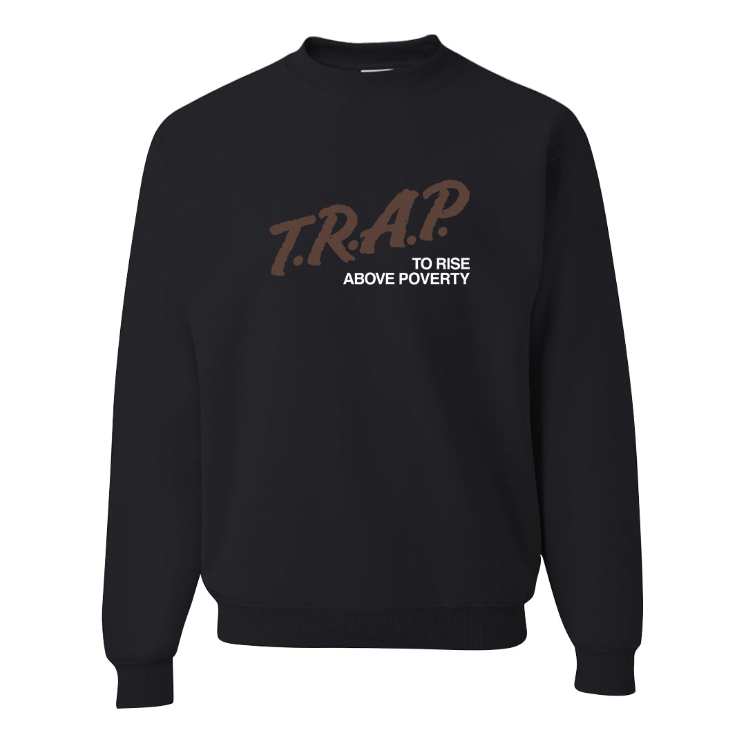 Year of the Rabbit Low 1s Crewneck Sweatshirt | Trap To Rise Above Poverty, Black