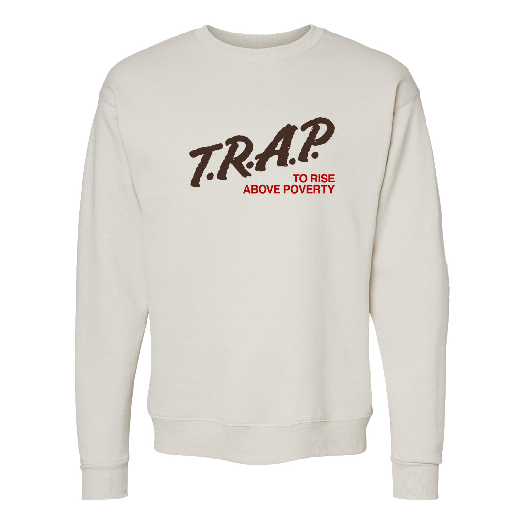 Year of the Rabbit Low 1s Crewneck Sweatshirt | Trap To Rise Above Poverty, Sand