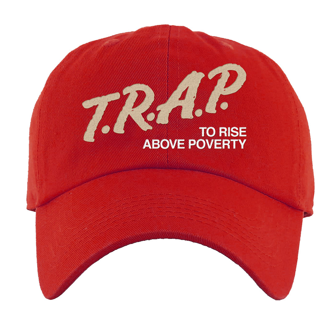 Year of the Rabbit Low 1s Dad Hat | Trap To Rise Above Poverty, Red