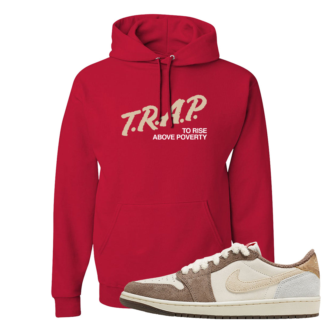 Year of the Rabbit Low 1s Hoodie | Trap To Rise Above Poverty, Red