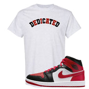 Bred Toe Mid 1s T Shirt | Dedicated, Ash