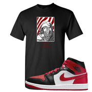 Bred Toe Mid 1s T Shirt | God Told Me, Black