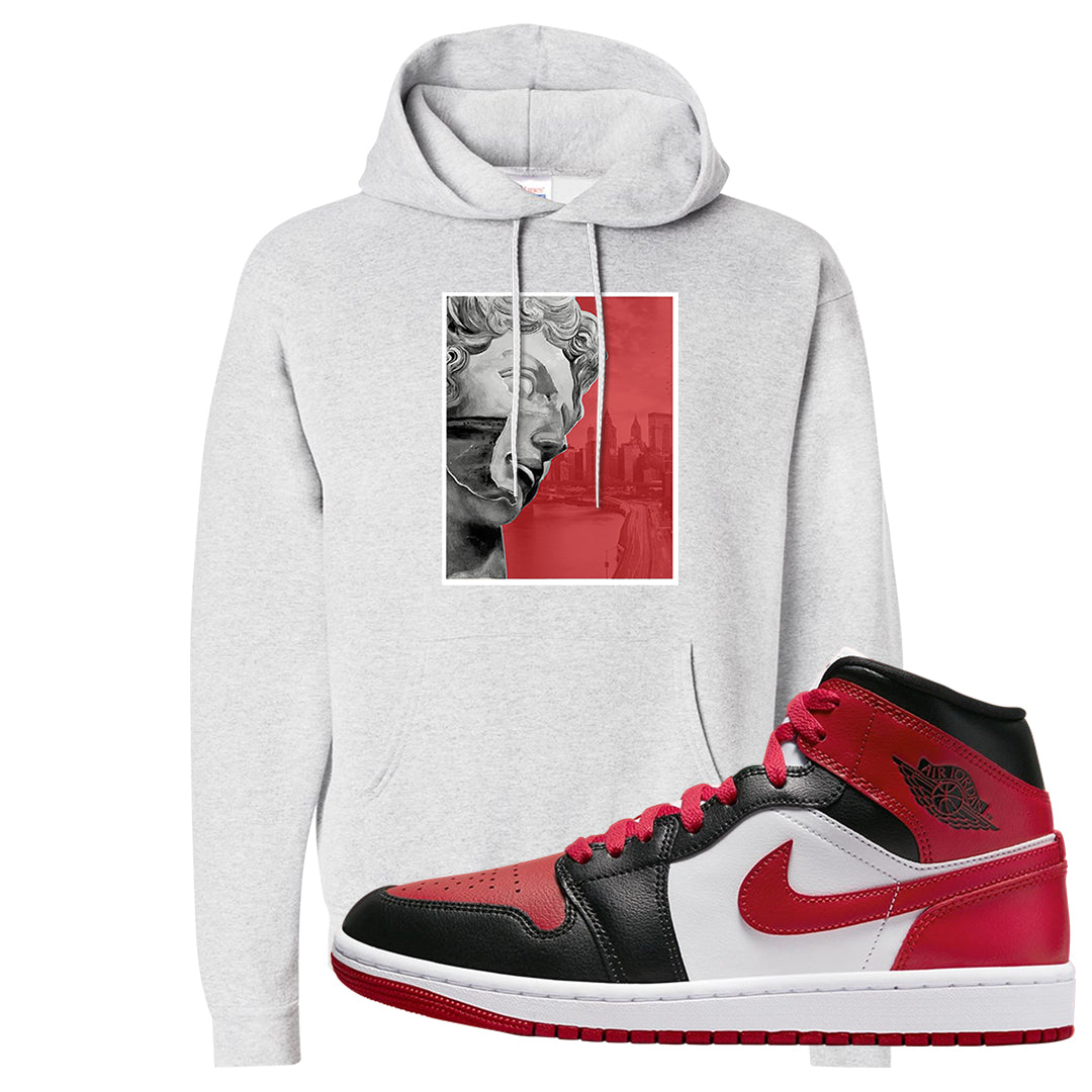 Bred Toe Mid 1s Hoodie | Miguel, Ash