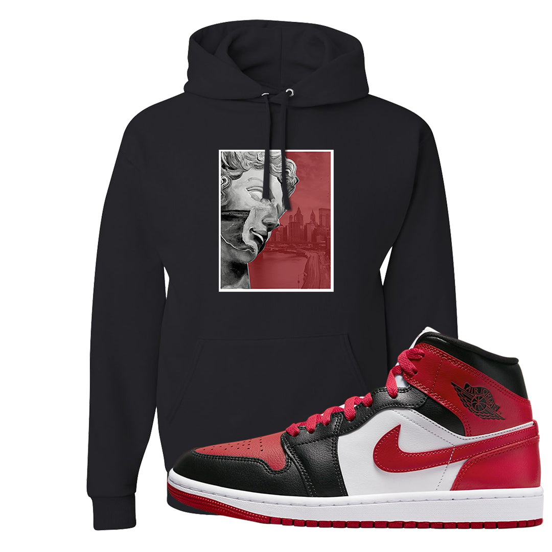 Bred Toe Mid 1s Hoodie | Miguel, Black