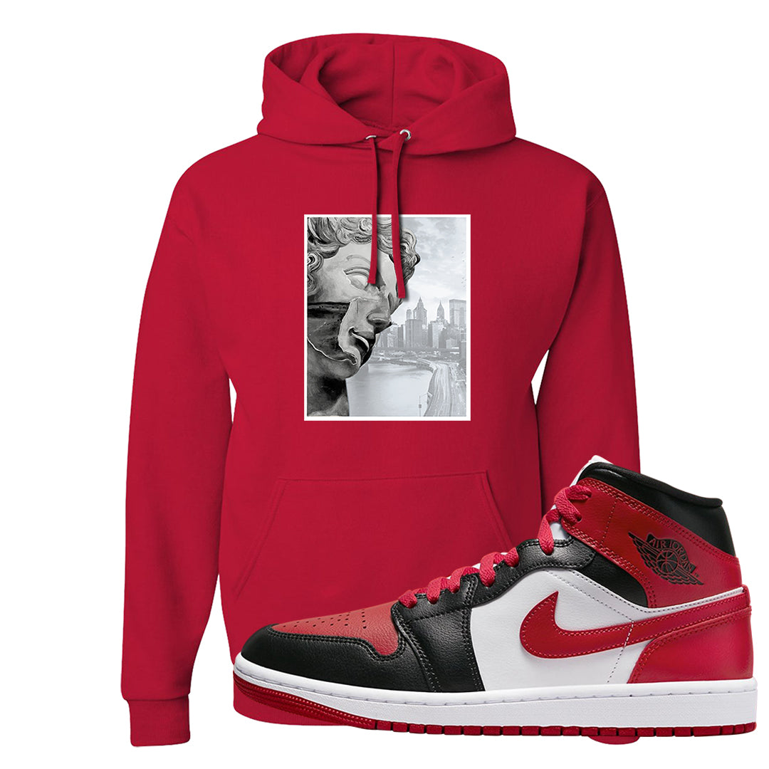 Bred Toe Mid 1s Hoodie | Miguel, Red