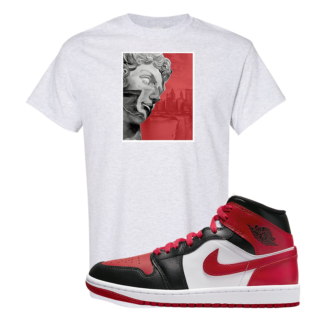 Bred Toe Mid 1s T Shirt | Miguel, Ash