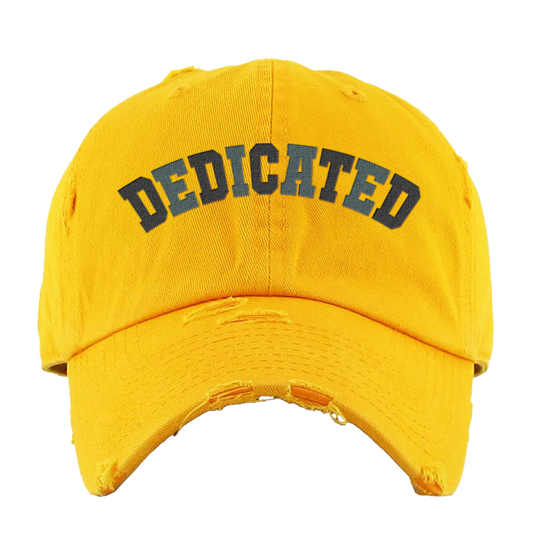 2022 Multicolor Low 1s Distressed Dad Hat | Dedicated, Gold