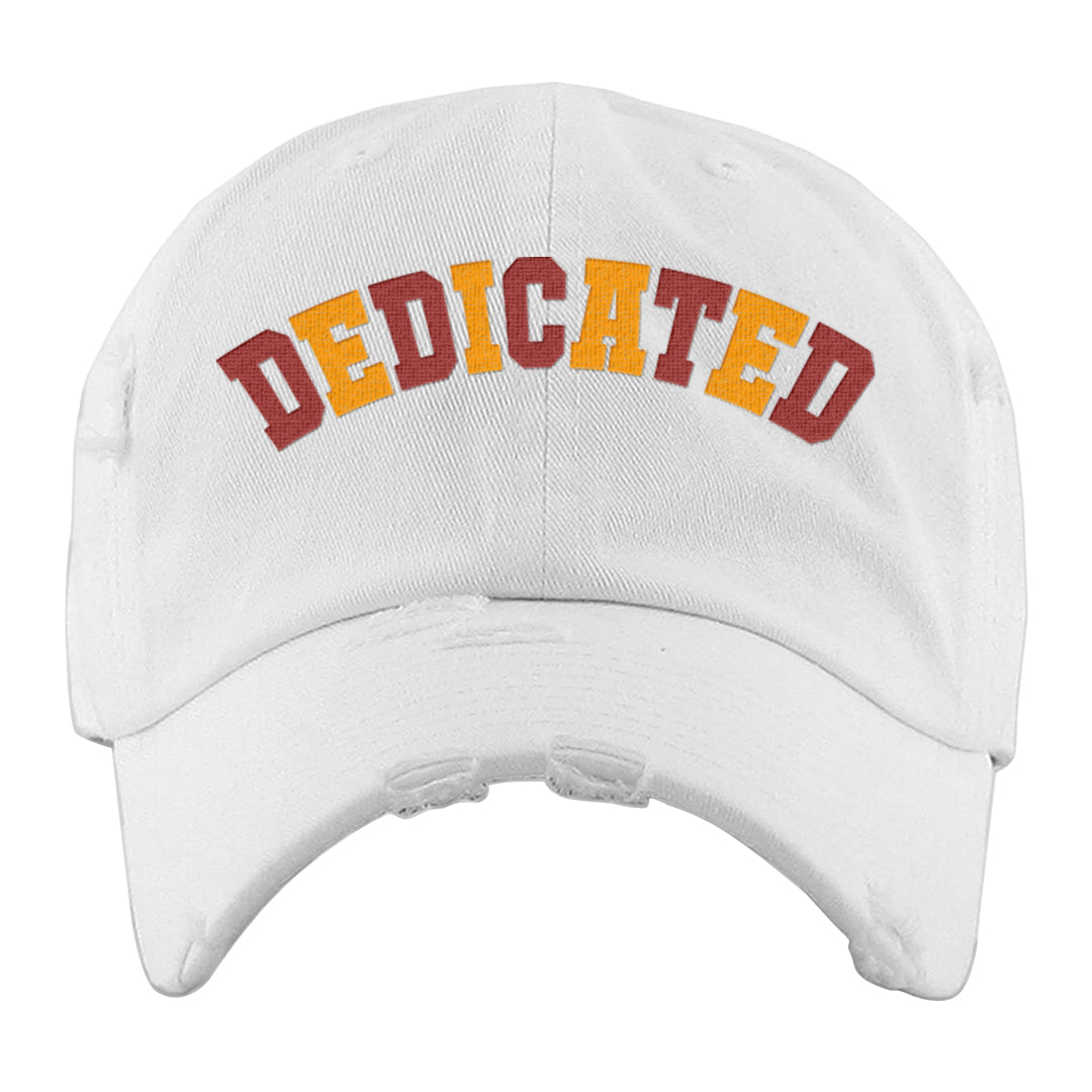 2022 Multicolor Low 1s Distressed Dad Hat | Dedicated, White