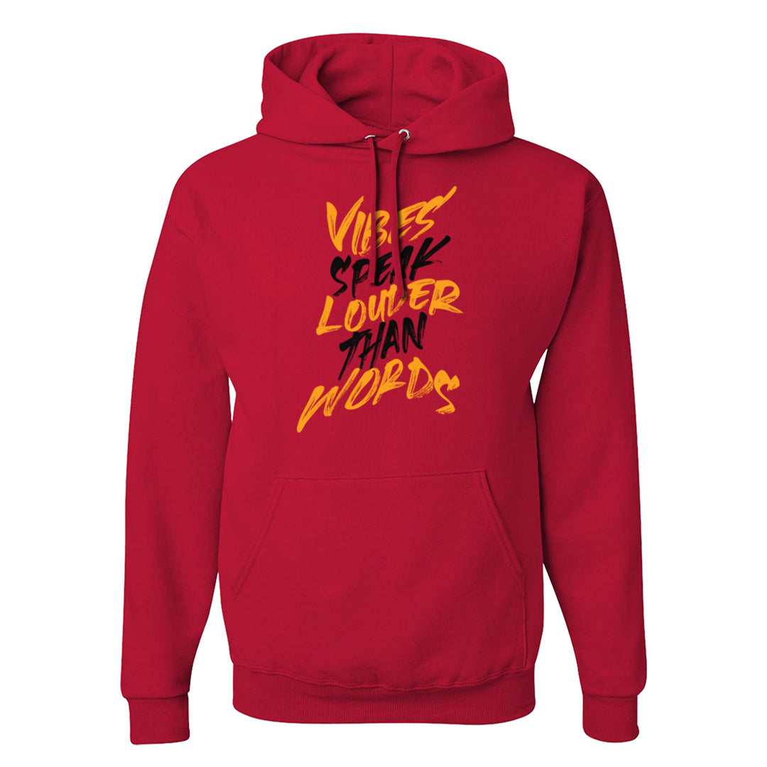 2022 Multicolor Low 1s Hoodie | Vibes Speak Louder Than Words, Red