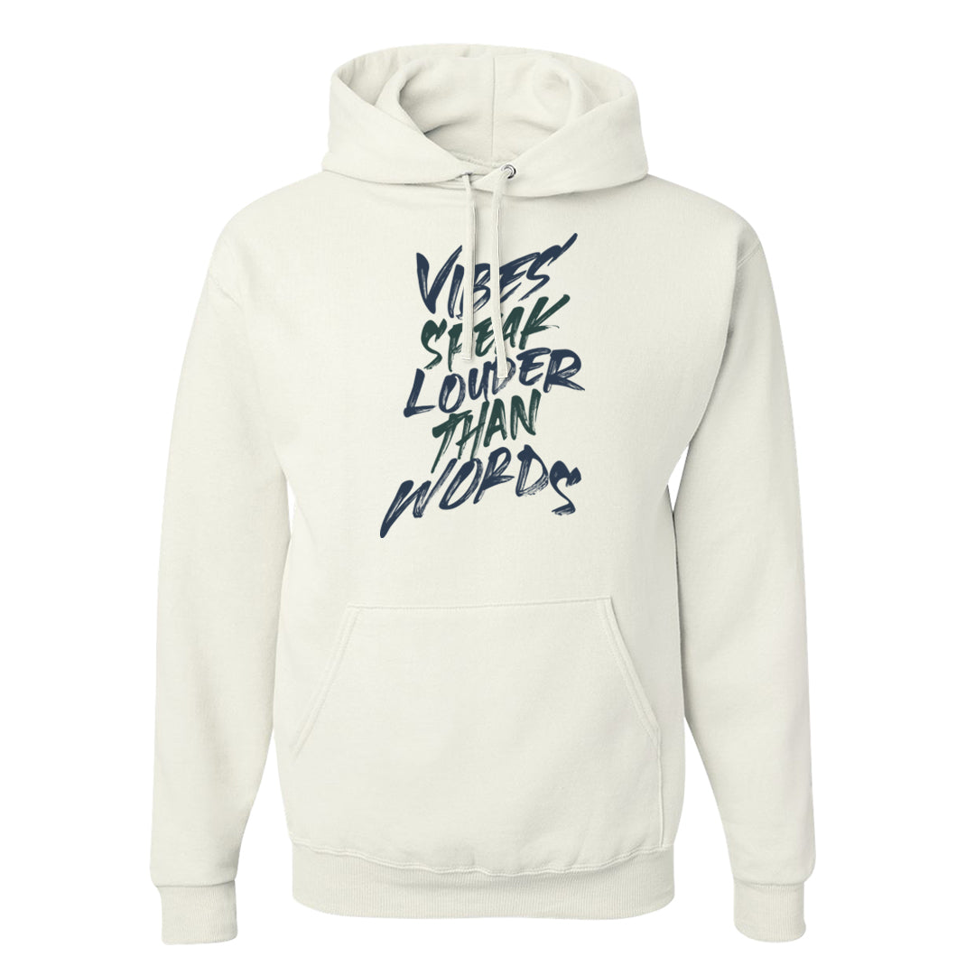 2022 Multicolor Low 1s Hoodie | Vibes Speak Louder Than Words, White