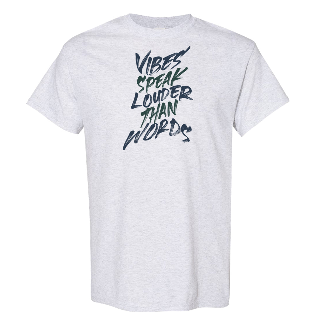 2022 Multicolor Low 1s T Shirt | Vibes Speak Louder Than Words, Ash