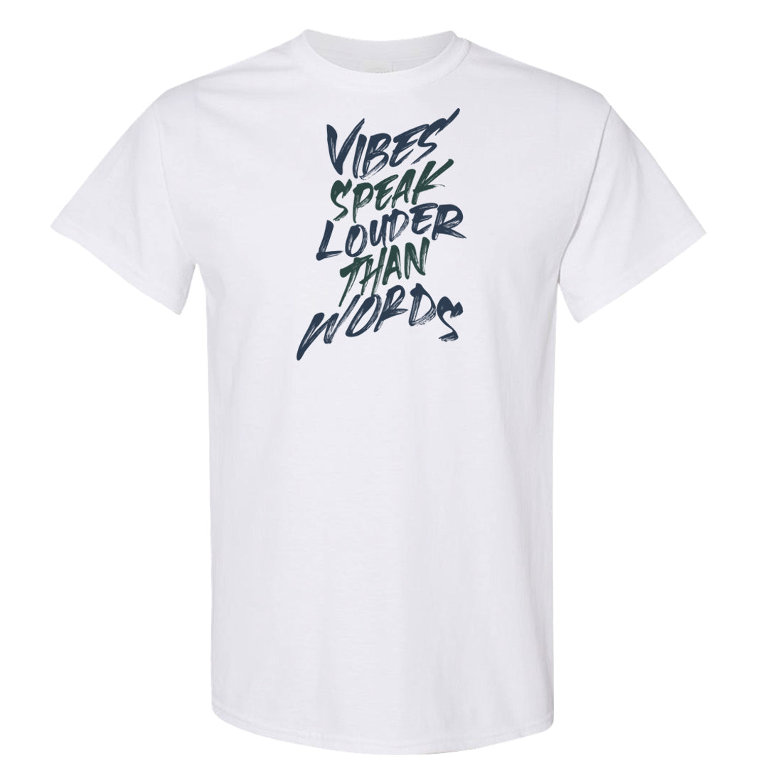 2022 Multicolor Low 1s T Shirt | Vibes Speak Louder Than Words, White