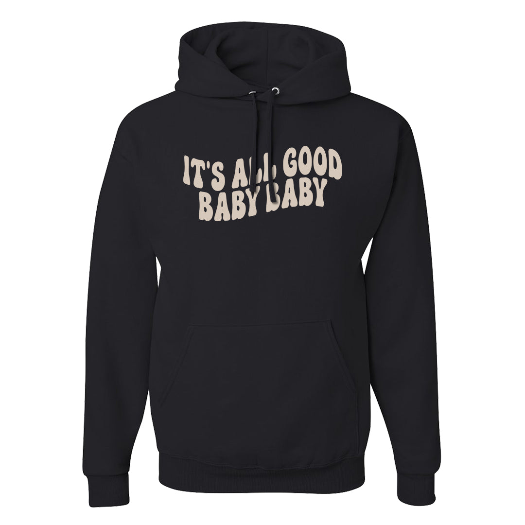 Cherrywood Sand Split Mid 1s Hoodie | All Good Baby, Black