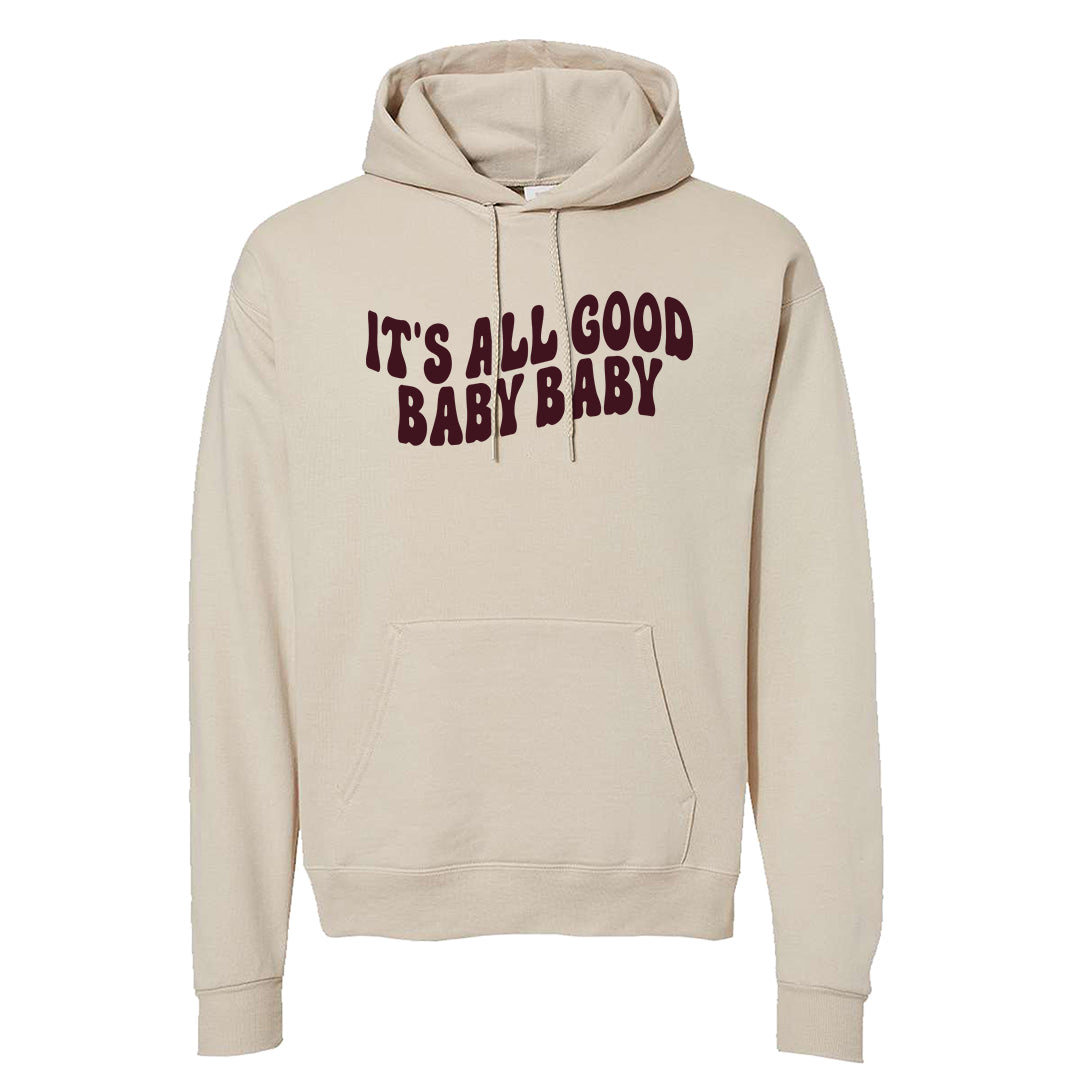 Cherrywood Sand Split Mid 1s Hoodie | All Good Baby, Sand