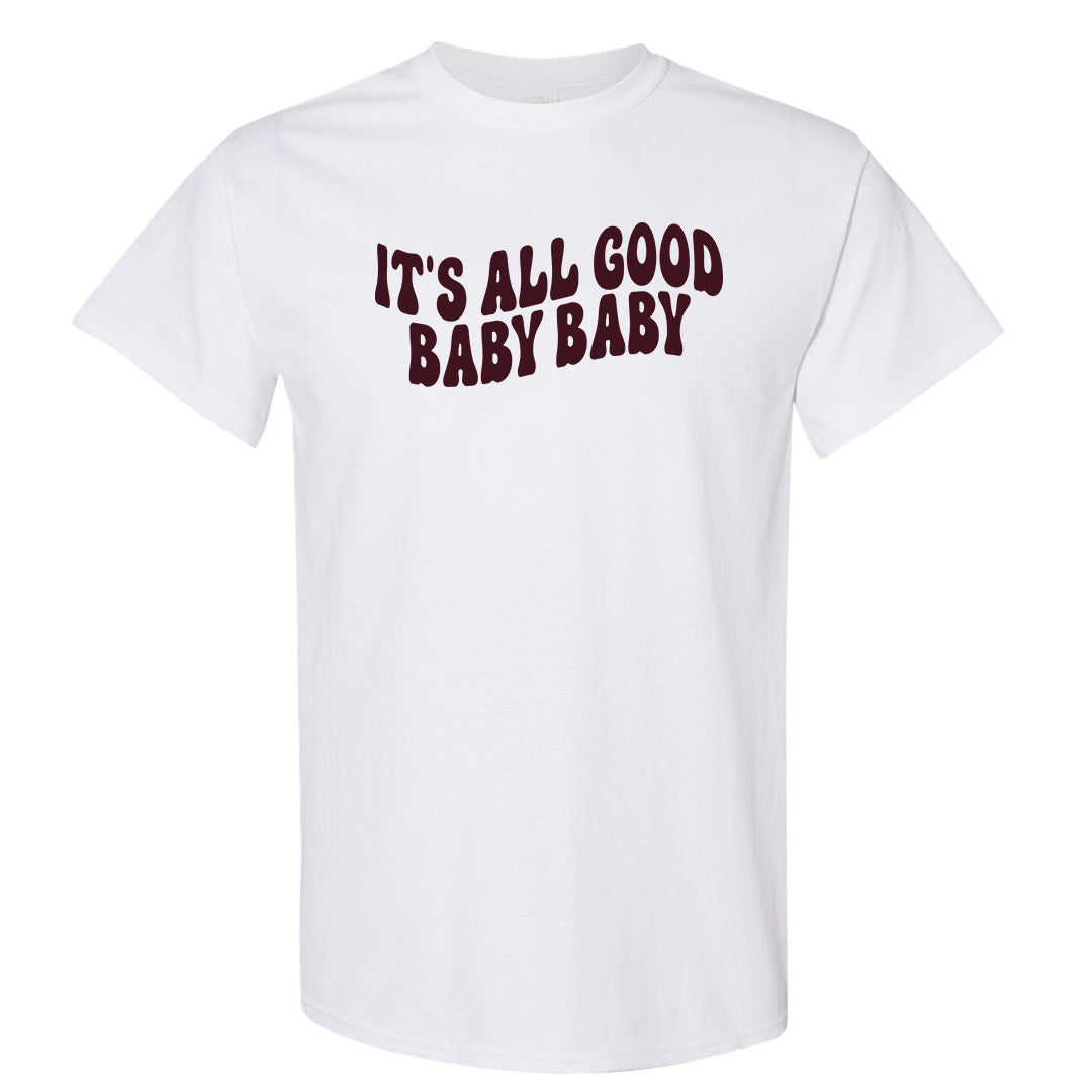 Cherrywood Sand Split Mid 1s T Shirt | All Good Baby, White