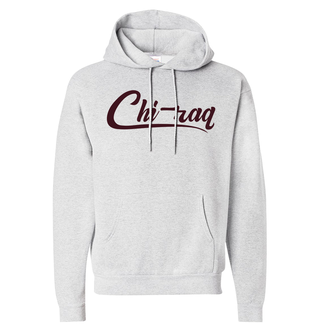 Cherrywood Sand Split Mid 1s Hoodie | Chiraq, Ash