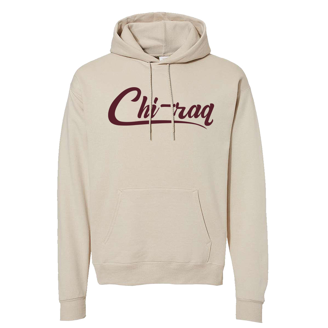 Cherrywood Sand Split Mid 1s Hoodie | Chiraq, Sand