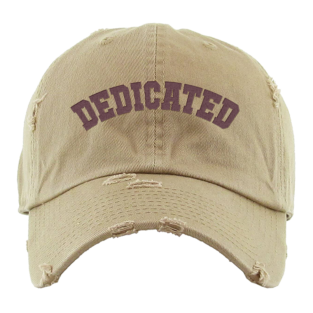 Cherrywood Sand Split Mid 1s Distressed Dad Hat | Dedicated, Khaki