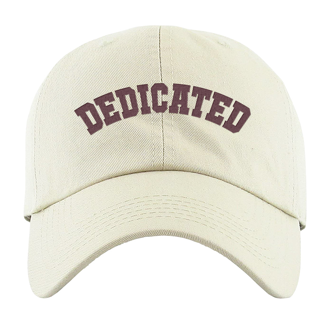 Cherrywood Sand Split Mid 1s Dad Hat | Dedicated, White