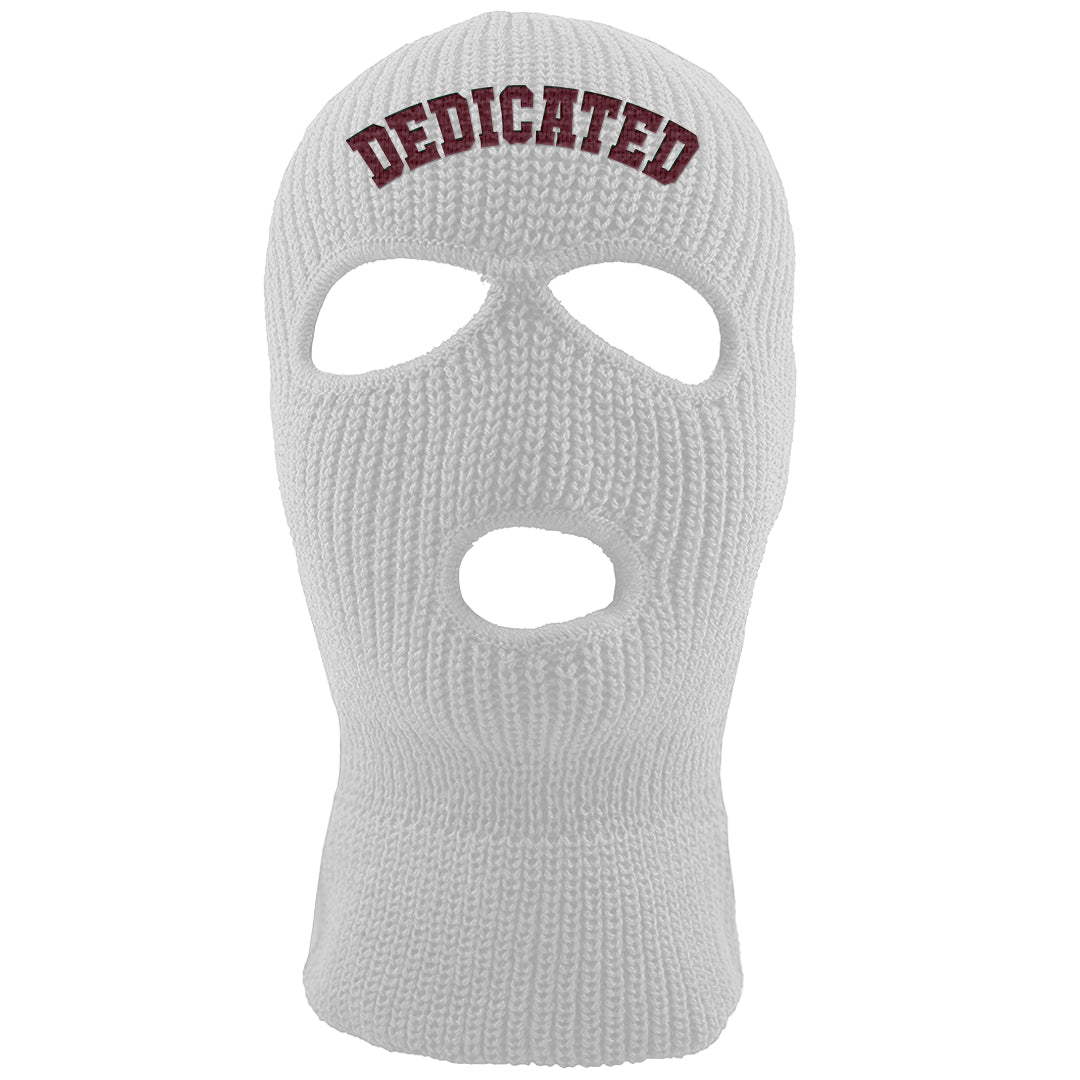 Cherrywood Sand Split Mid 1s Ski Mask | Dedicated, White