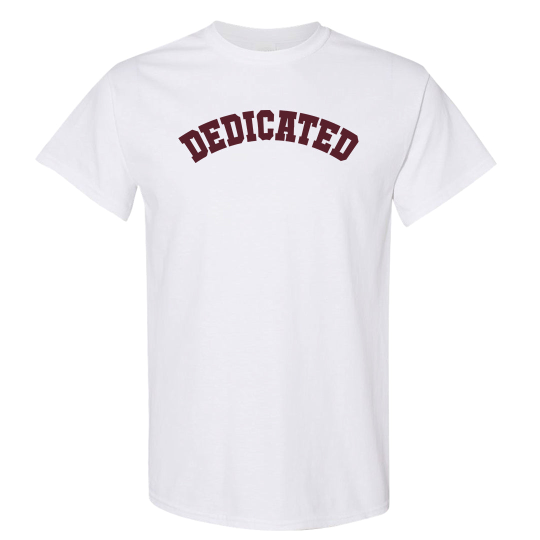 Cherrywood Sand Split Mid 1s T Shirt | Dedicated, White