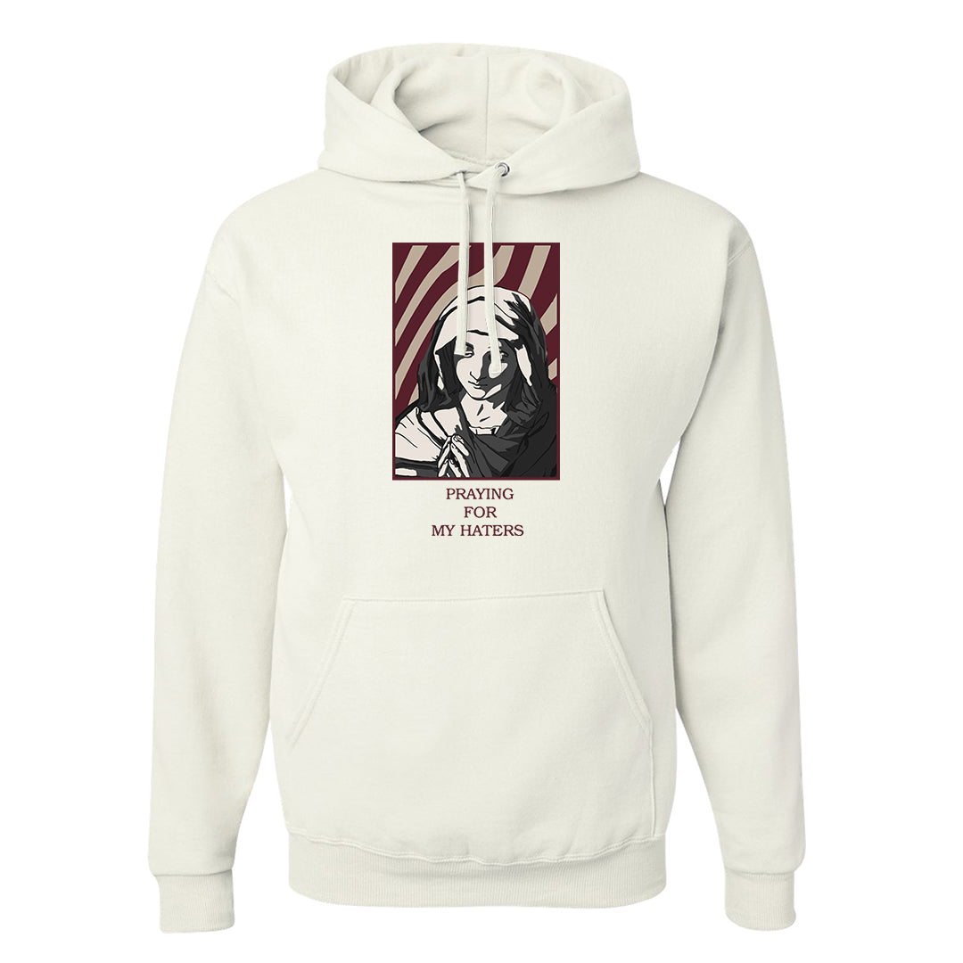 Cherrywood Sand Split Mid 1s Hoodie | God Told Me, White