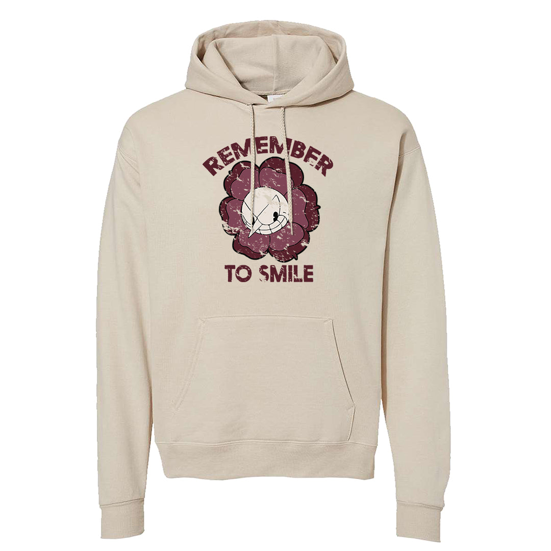 Cherrywood Sand Split Mid 1s Hoodie | Remember To Smile, Sand