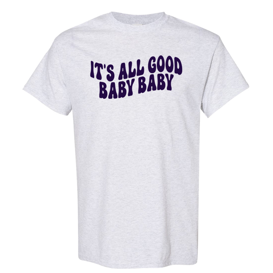 Grape Mid 1s T Shirt | All Good Baby, Ash