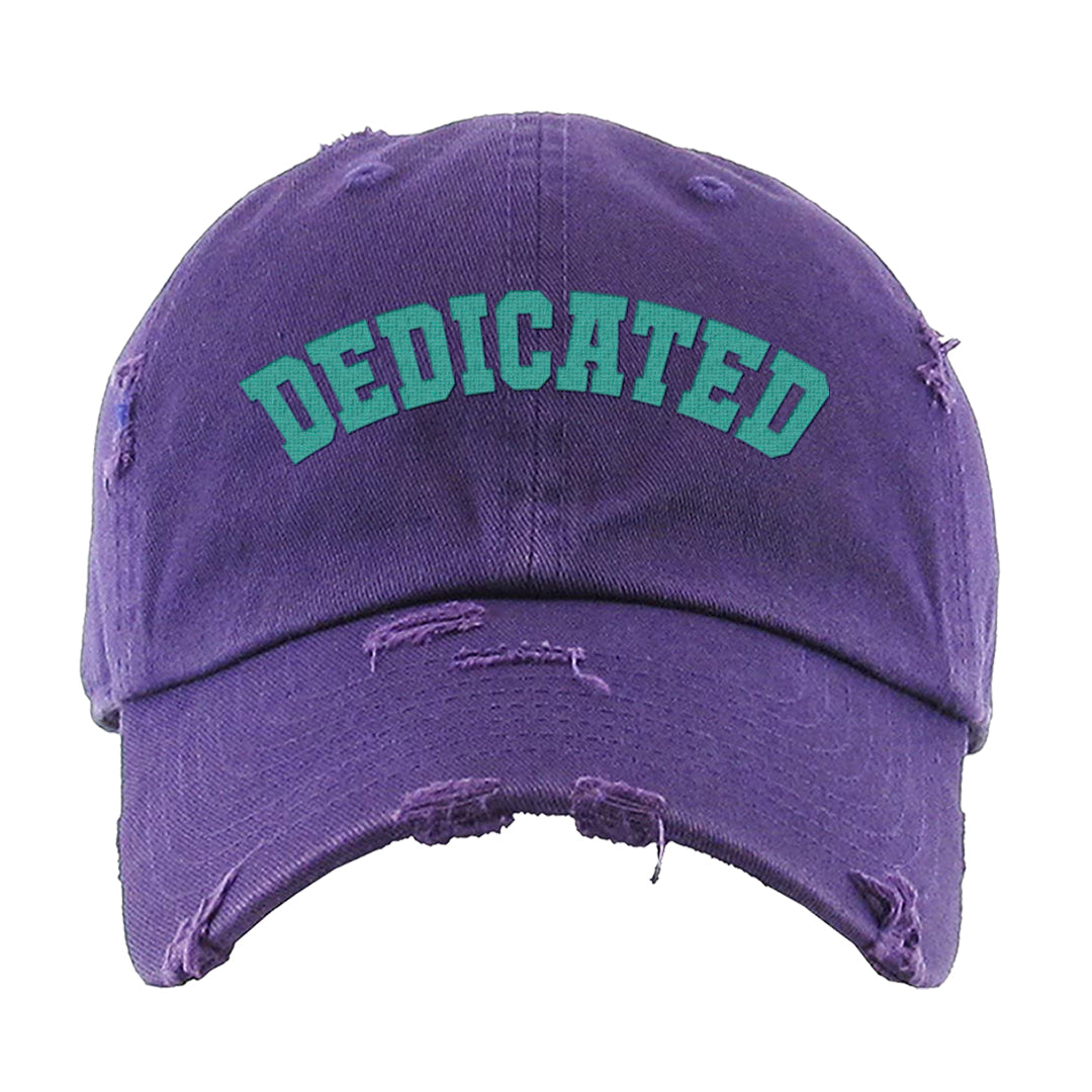 Grape Mid 1s Distressed Dad Hat | Dedicated, Purple