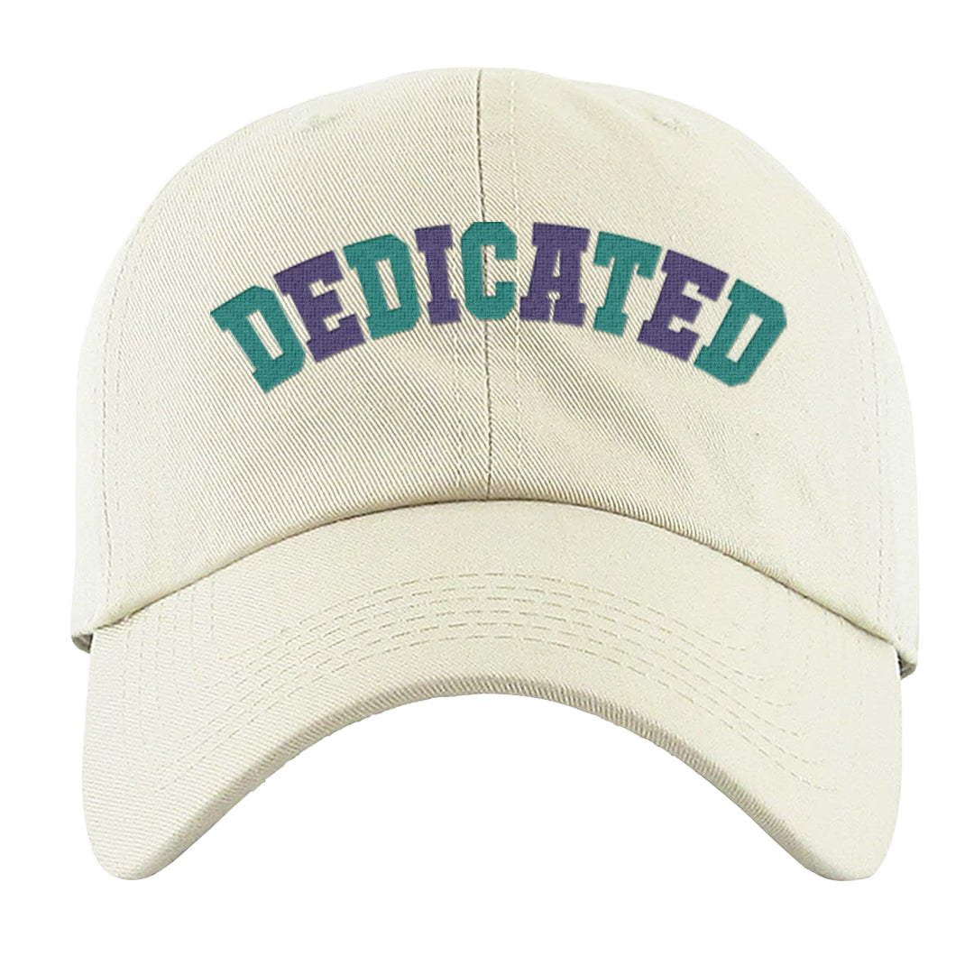 Grape Mid 1s Dad Hat | Dedicated, White