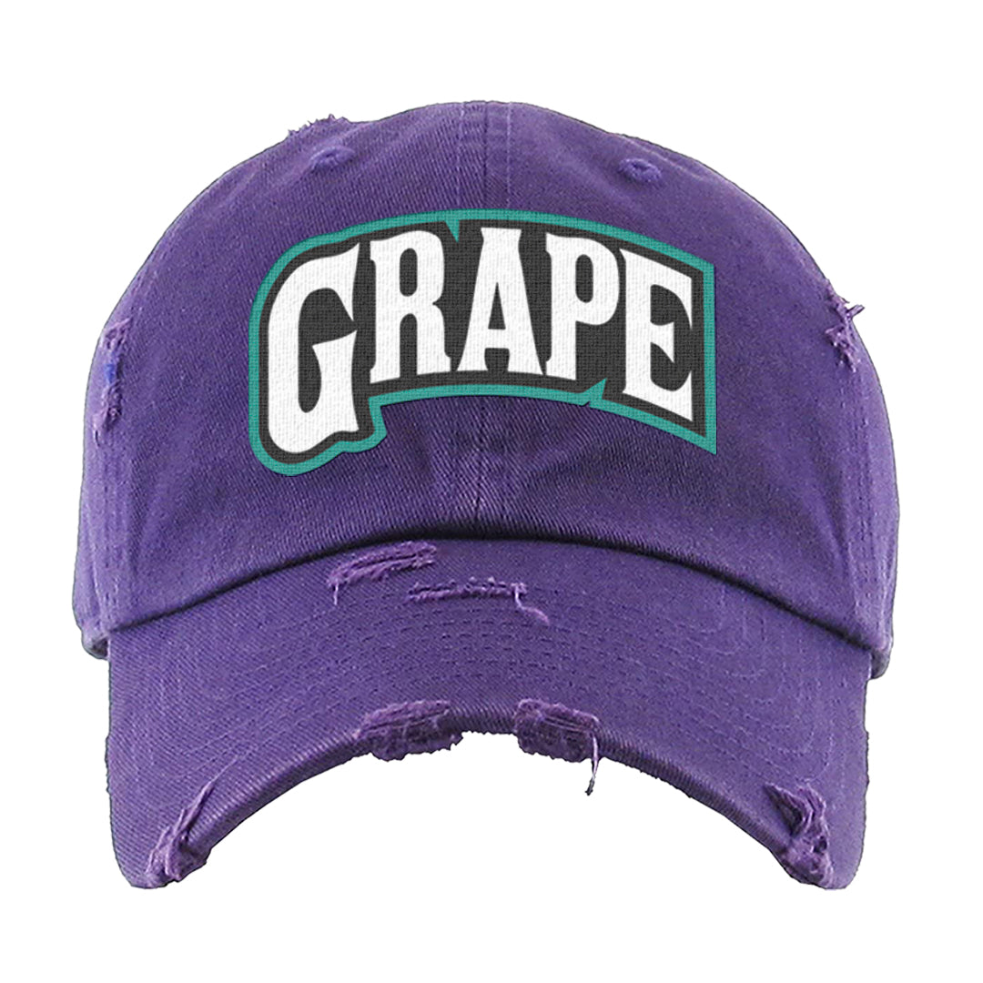 Grape Mid 1s Distressed Dad Hat | Grape Package, Purple