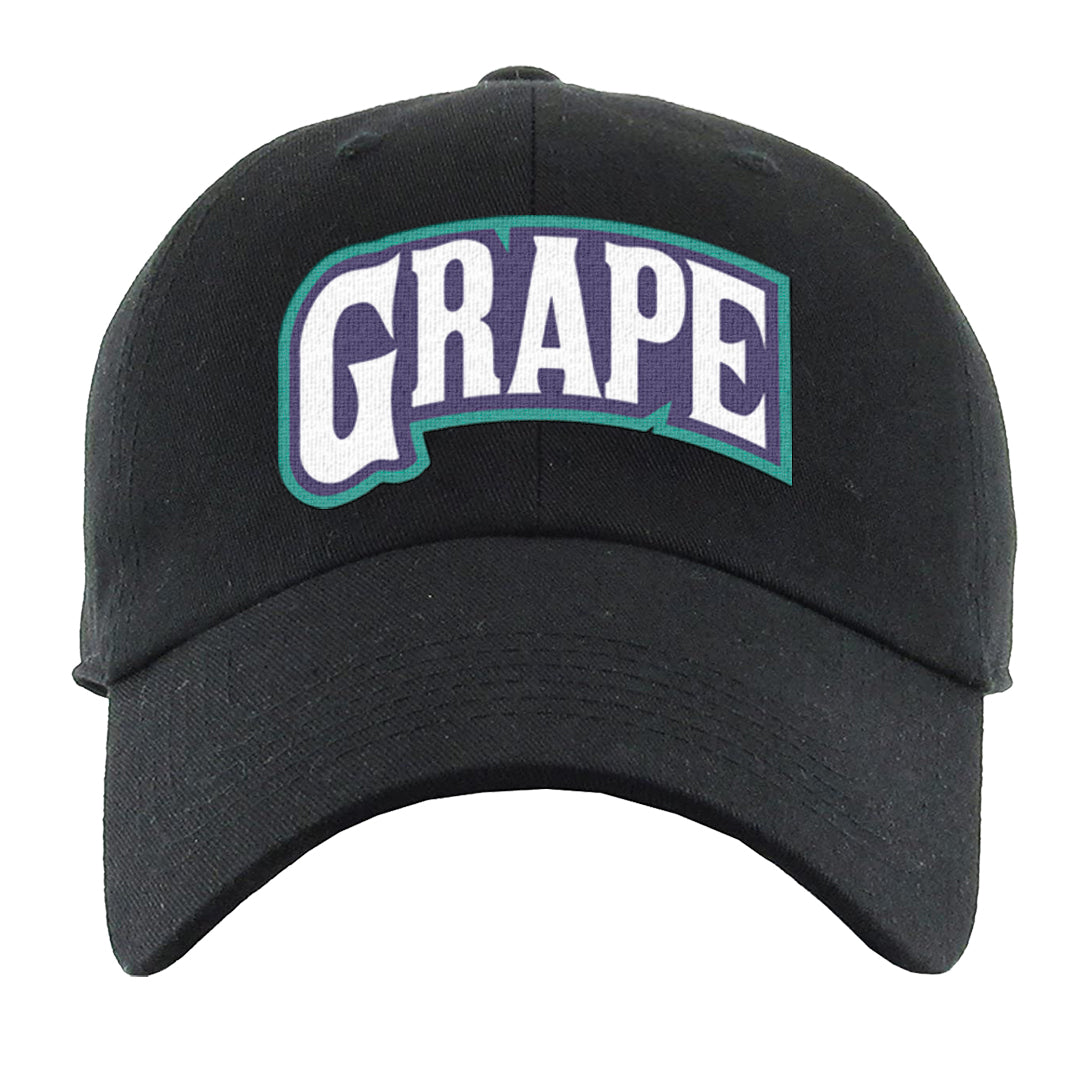 Grape Mid 1s Dad Hat | Grape Package, Black