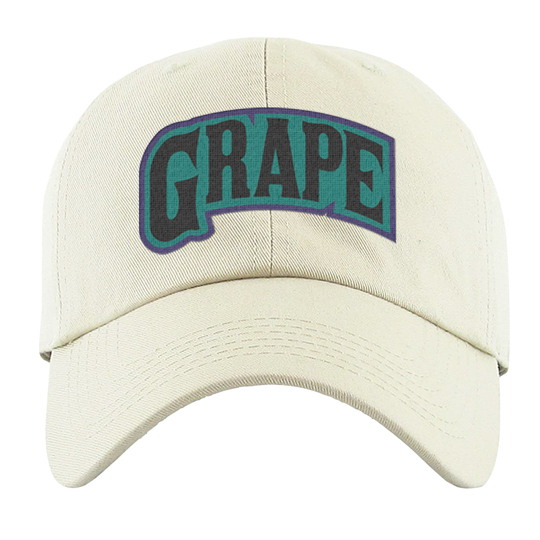 Grape Mid 1s Dad Hat | Grape Package, White