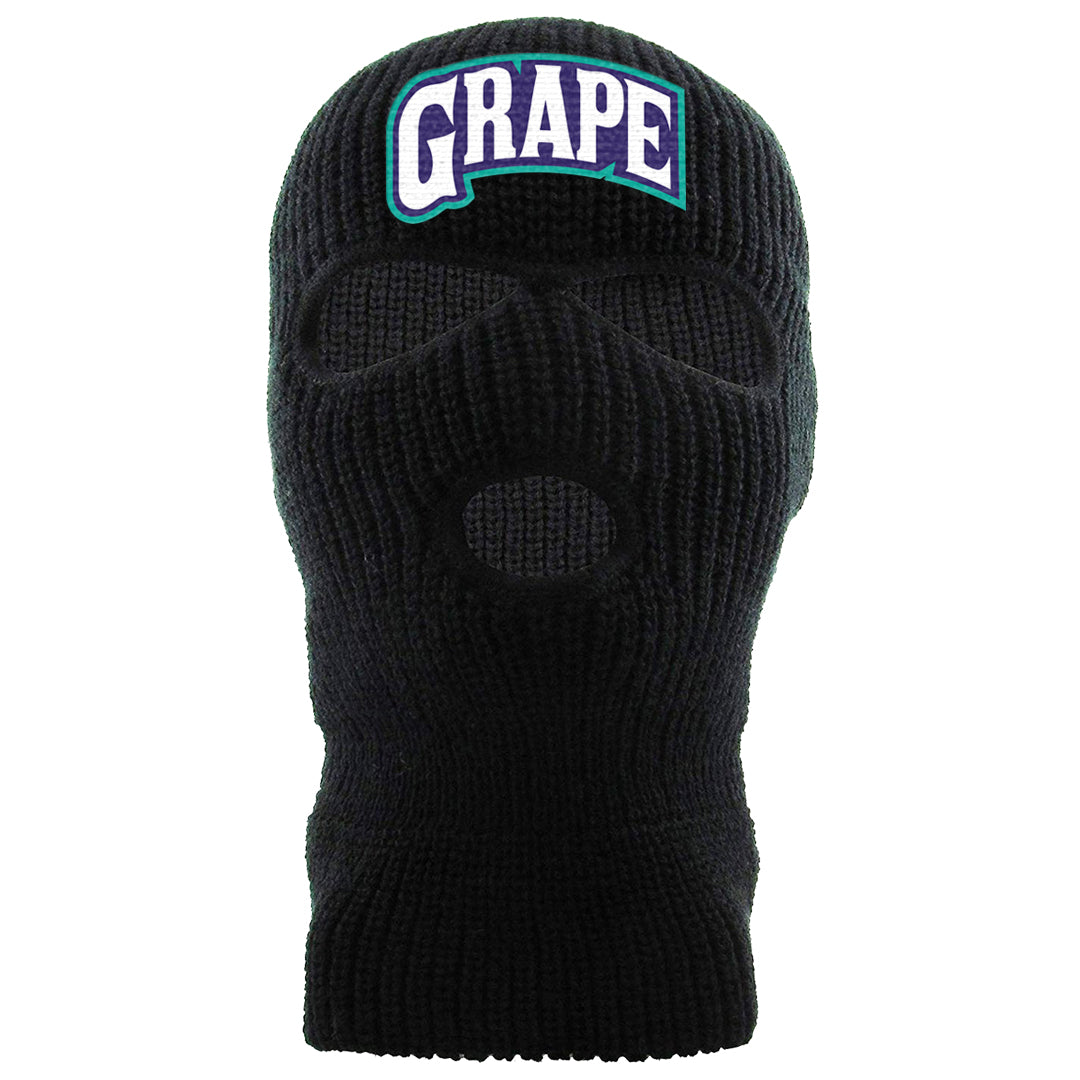 Grape Mid 1s Ski Mask | Grape Package, Black