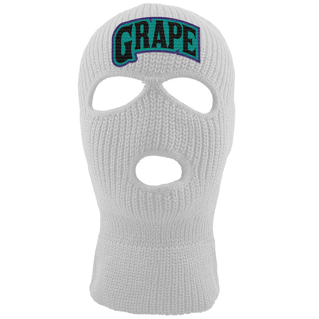 Grape Mid 1s Ski Mask | Grape Package, White